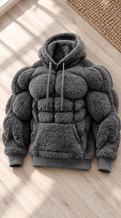 Muscle Hoodie Gray
