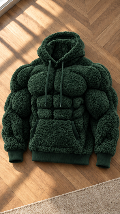 Muscle Hoodie Green