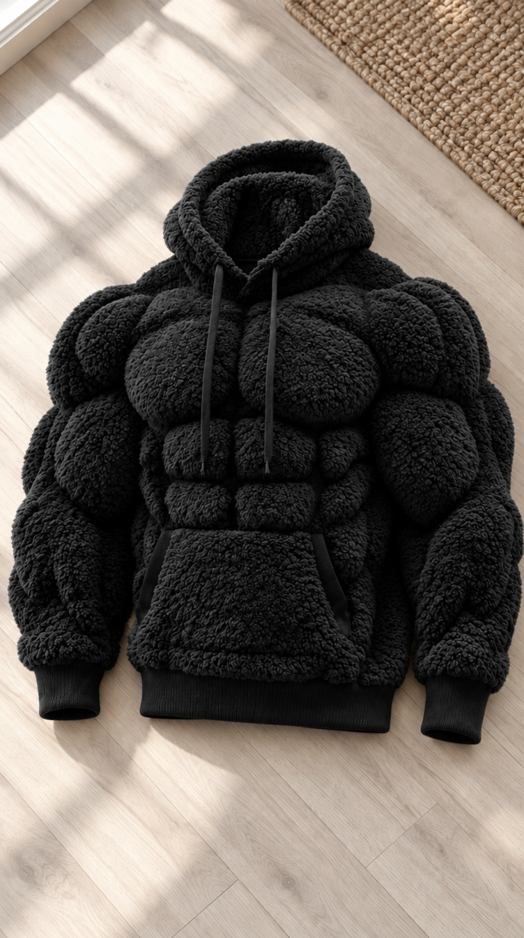 Muscle Hoodie Black